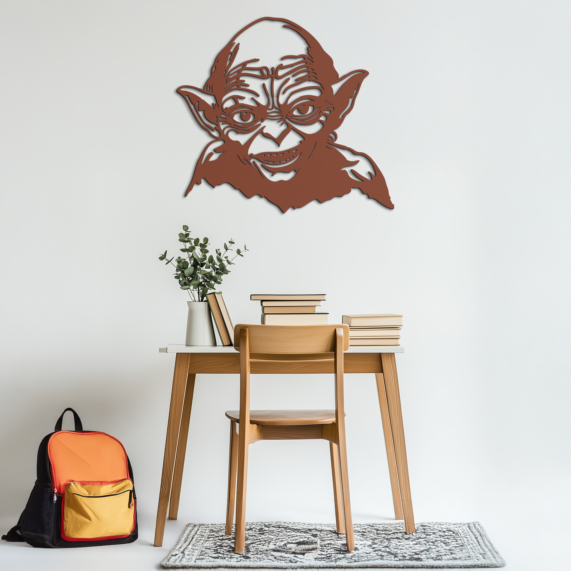 Gollum Metal Wall Art - Fantasy-Inspired Steel Silhouette for Movie Lovers - KAF467 - Tampa Home & Garden Store