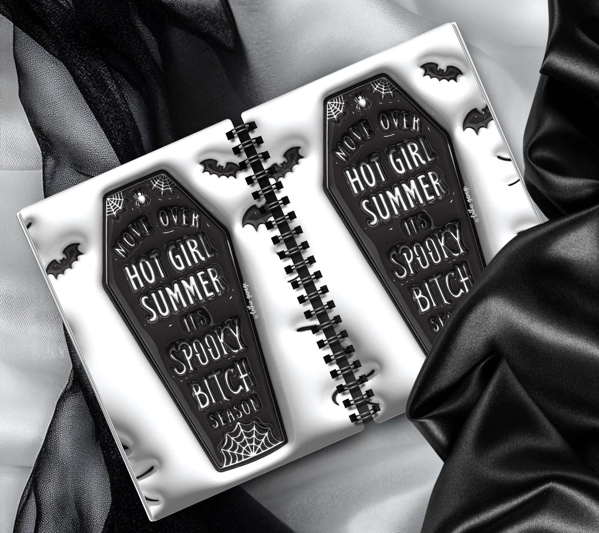 Gothic Spooky Bitch Season Reusable Sticker Book, Gothic Vibe Sticker Album, Perfect Gift to Personalize for Goth Lovers & Sticker Collector - Tampa Home & Garden Store