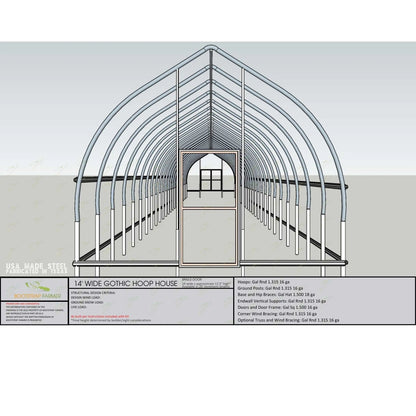 Gothic Style Greenhouse | Gothic Greenhouse Kits High Tunnel - Tampa soil911.com