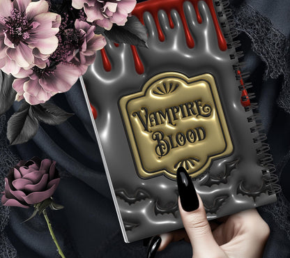 Gothic Vampire Blood Reusable Sticker Book, Gothic Vibe Sticker Album, Perfect Gift to Personalize for Goth Lovers & Sticker Collectors - Tampa Home & Garden Store