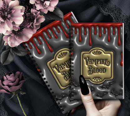 Gothic Vampire Blood Reusable Sticker Book, Gothic Vibe Sticker Album, Perfect Gift to Personalize for Goth Lovers & Sticker Collectors - Tampa Home & Garden Store