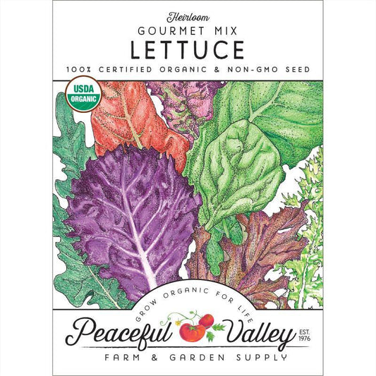 Gourmet Mix Lettuce Seeds (Organic) - Tampa Home & Garden Store