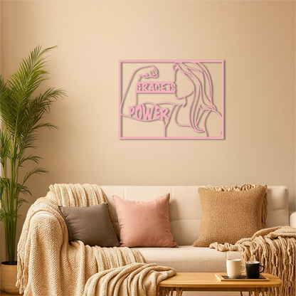 Grace is Power Woman Silhouette Metal Wall Art - KAFGP033 - Tampa Home & Garden Store
