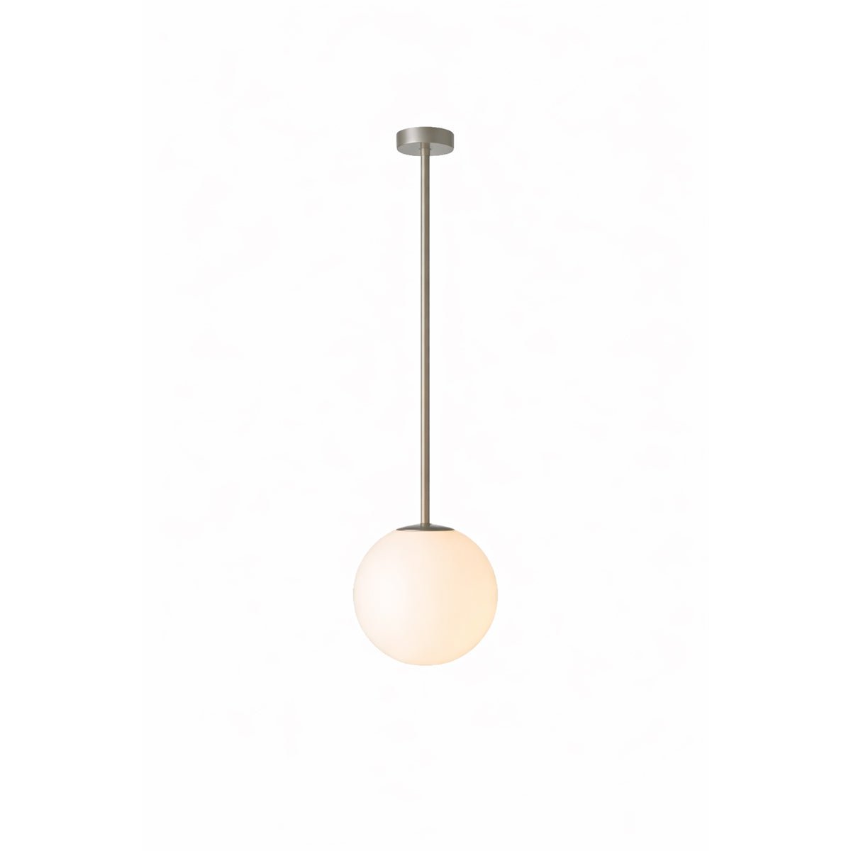 Globella pendant chandelier with glass globe, metal stem, adjustable drop on Tampa Home & Garden Store