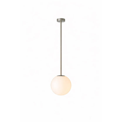 Globella pendant chandelier with glass globe, metal stem, adjustable drop on Tampa Home & Garden Store