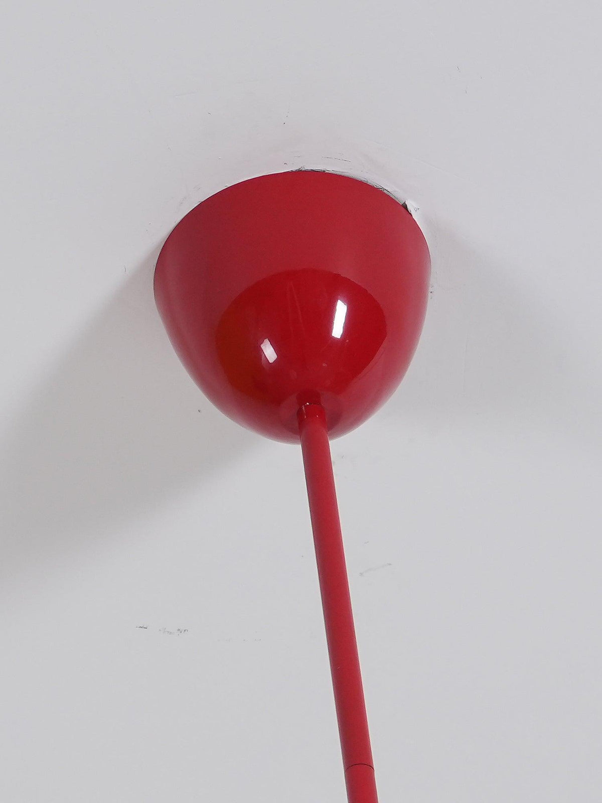 Chandelier pendant red glossy canopy with cord for dining rooms Globella Moktan Sabai style on Tampa Home & Garden Store