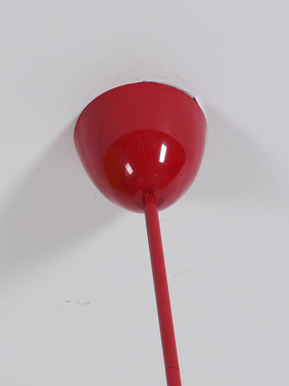 Chandelier pendant red glossy canopy with cord for dining rooms Globella Moktan Sabai style on Tampa Home & Garden Store