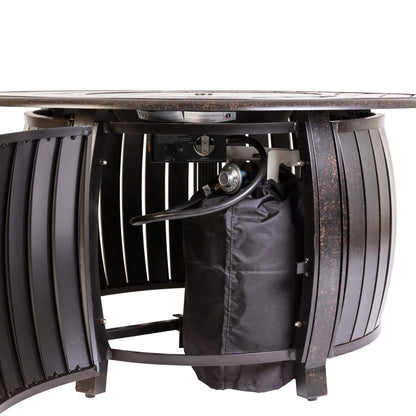 Grand Cooper 44" Round Aluminum Convertible Gas Fire Pit Table - Tampa Home & Garden Store