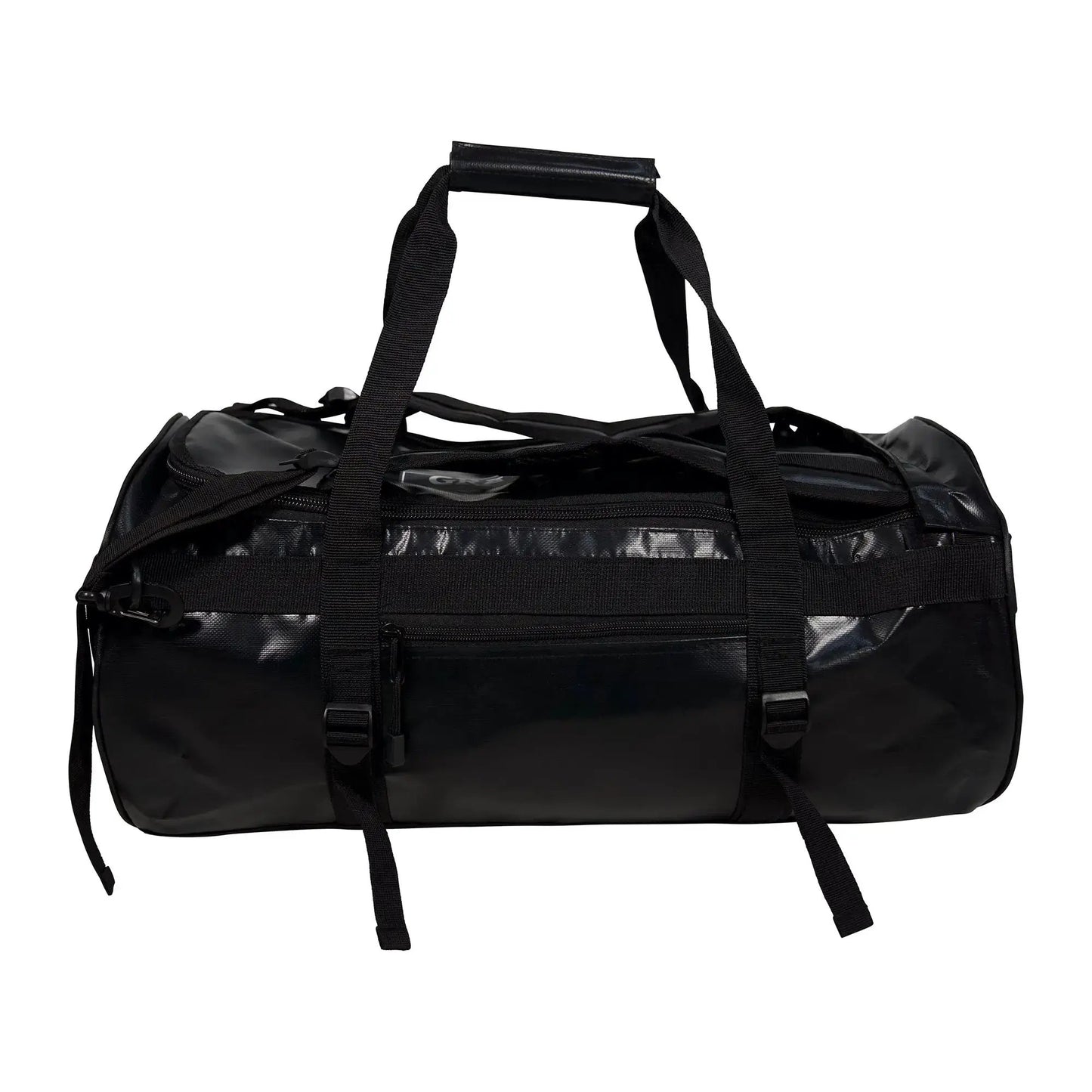 Grand Prix Duffle Backpack Travel Bag, black nylon with padded handle and straps on Tampa Home & Garden Store