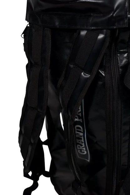 Grand Prix Duffle Backpack Travel Bag by Huntley Equestrian, black nylon with padded straps on Tampa Home & Garden Store