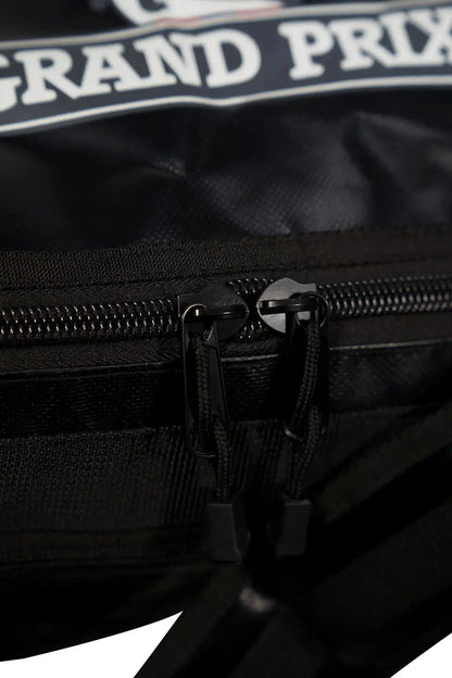 Grand Prix Duffle Backpack Travel Bag by Huntley Equestrian in black nylon with zippers on Tampa Home & Garden Store