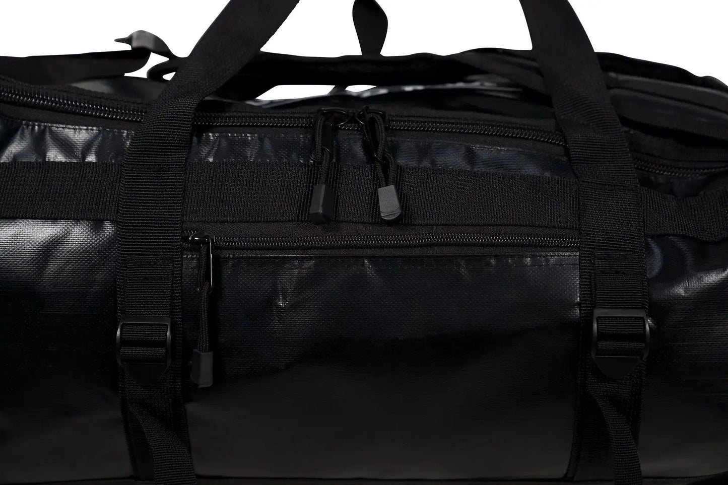 Grand Prix Duffle Backpack Travel Bag black nylon with zippers by Huntley Equestrian on Tampa Home & Garden Store