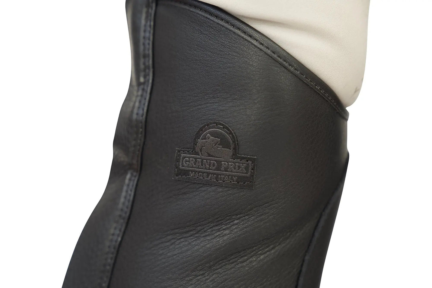 Grand Prix LC Italian Full Leather Half Chaps, Black - Tampa Home & Garden Store