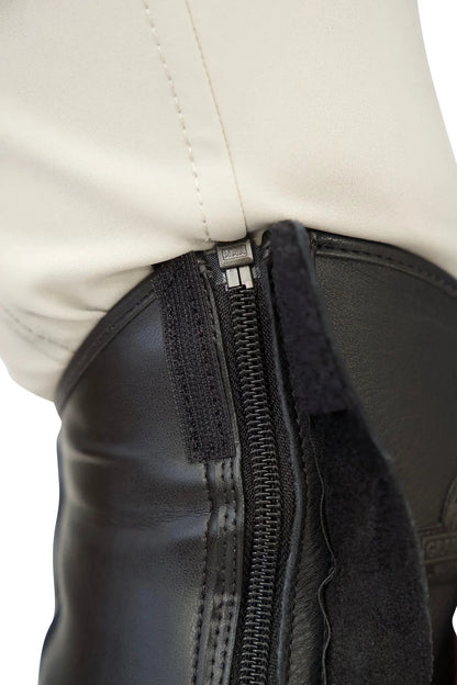 Grand Prix LC Italian Full Leather Half Chaps, Black - Tampa Home & Garden Store