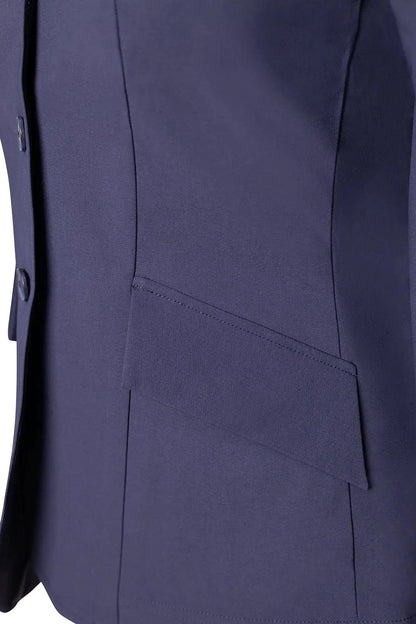 Grand Prix Ladies EQJ 3-Button Show Coat navy NY Tech fabric by Huntley Equestrian on Tampa Home & Garden Store
