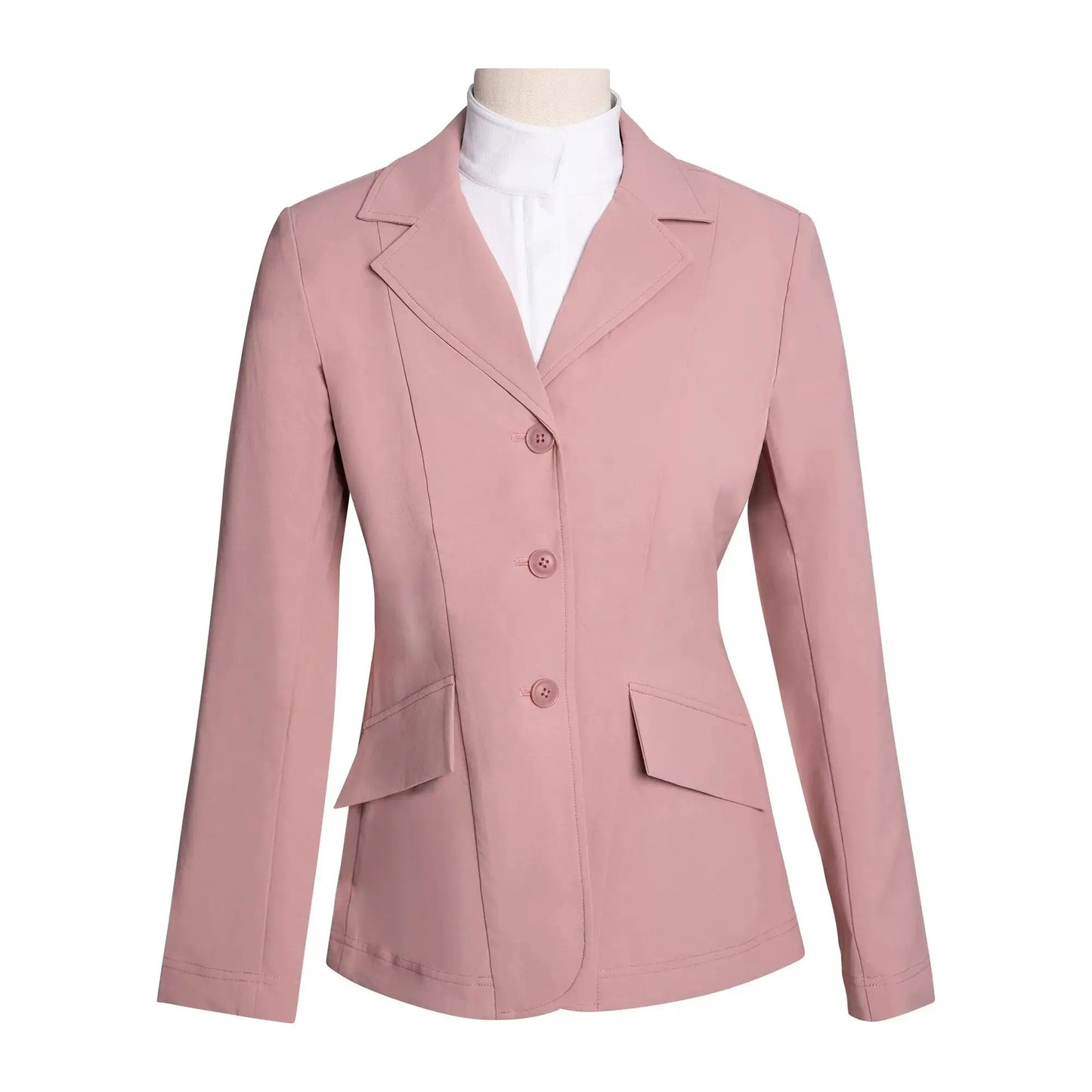 Grand Prix Ladies EQJ 3 Button Show Coat NY Tech Fabric Rose Huntley Equestrian on Tampa Home & Garden Store