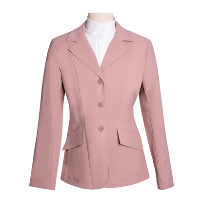 Grand Prix Ladies EQJ 3 Button Show Coat NY Tech Fabric Rose Huntley Equestrian on Tampa Home & Garden Store