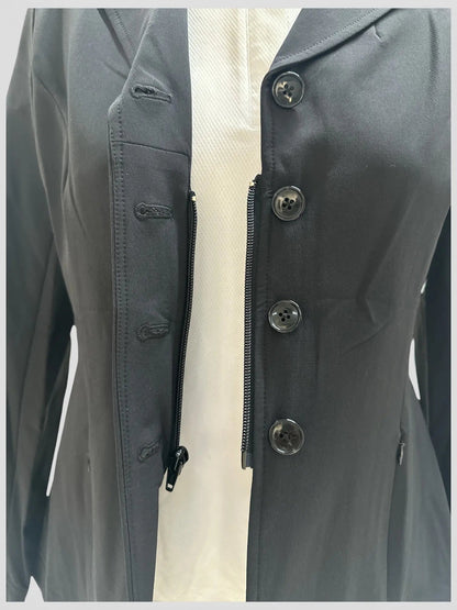 Grand Prix Quinn Show Jacket, 4 Button with Zipper Front, NY Tech Fabric