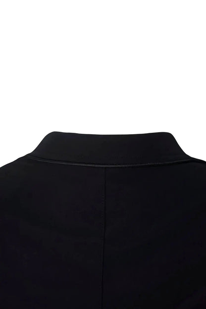 Grand Prix Saltare 3-Button Riding Show Jacket black with back collar seam detail on Tampa Home & Garden Store