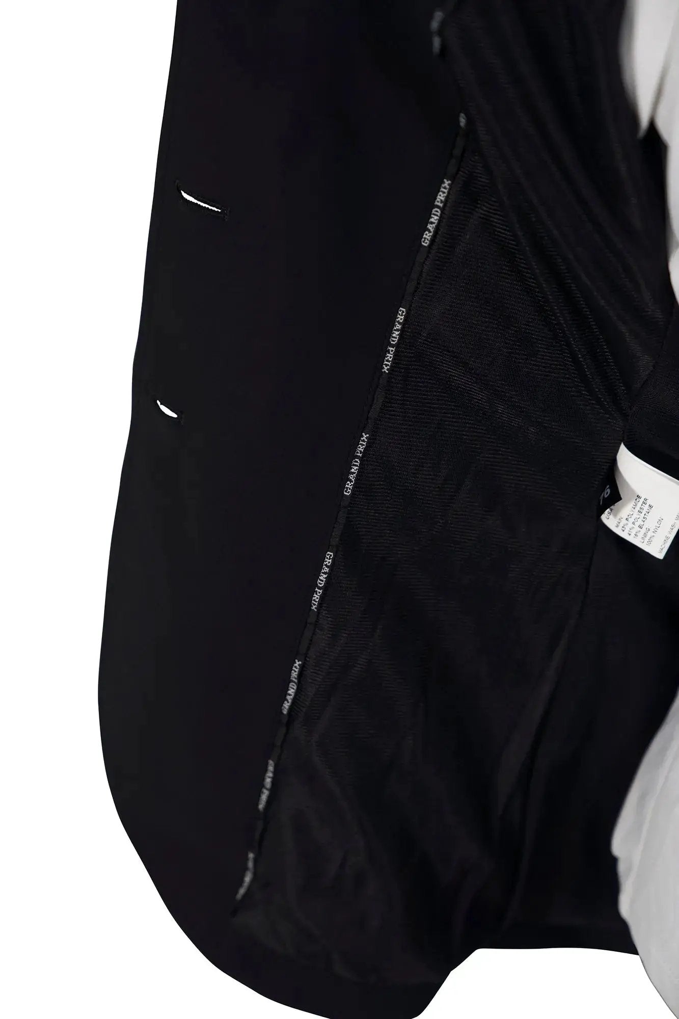 Grand Prix Saltare Dolce 3 Button riding jacket black zipper tape Huntley Equestrian on Tampa Home & Garden Store