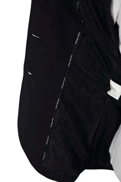Grand Prix Saltare Dolce 3 Button riding jacket black zipper tape Huntley Equestrian on Tampa Home & Garden Store