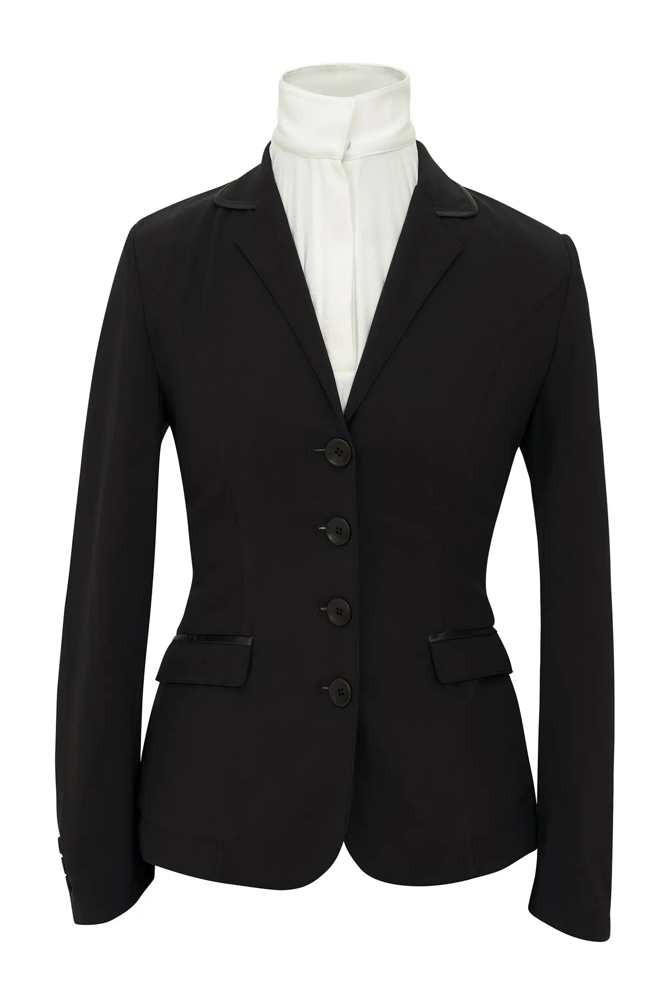 Grand Prix Saltare Dolce 4 Button Riding Jacket, Black - Tampa Home & Garden Store