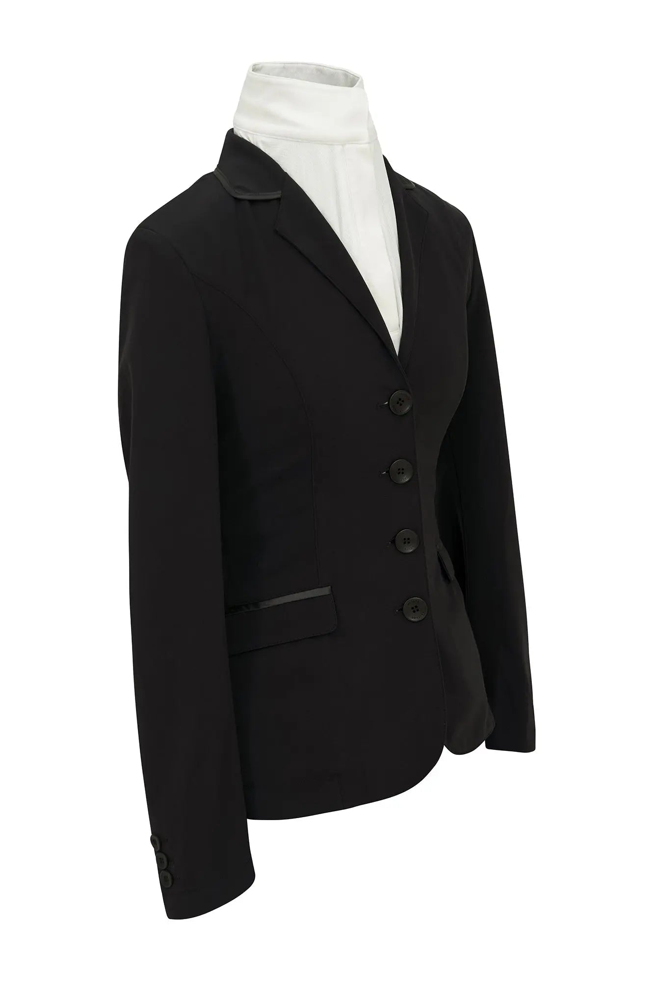 Grand Prix Saltare Dolce 4 Button Riding Jacket, Black - Tampa Home & Garden Store