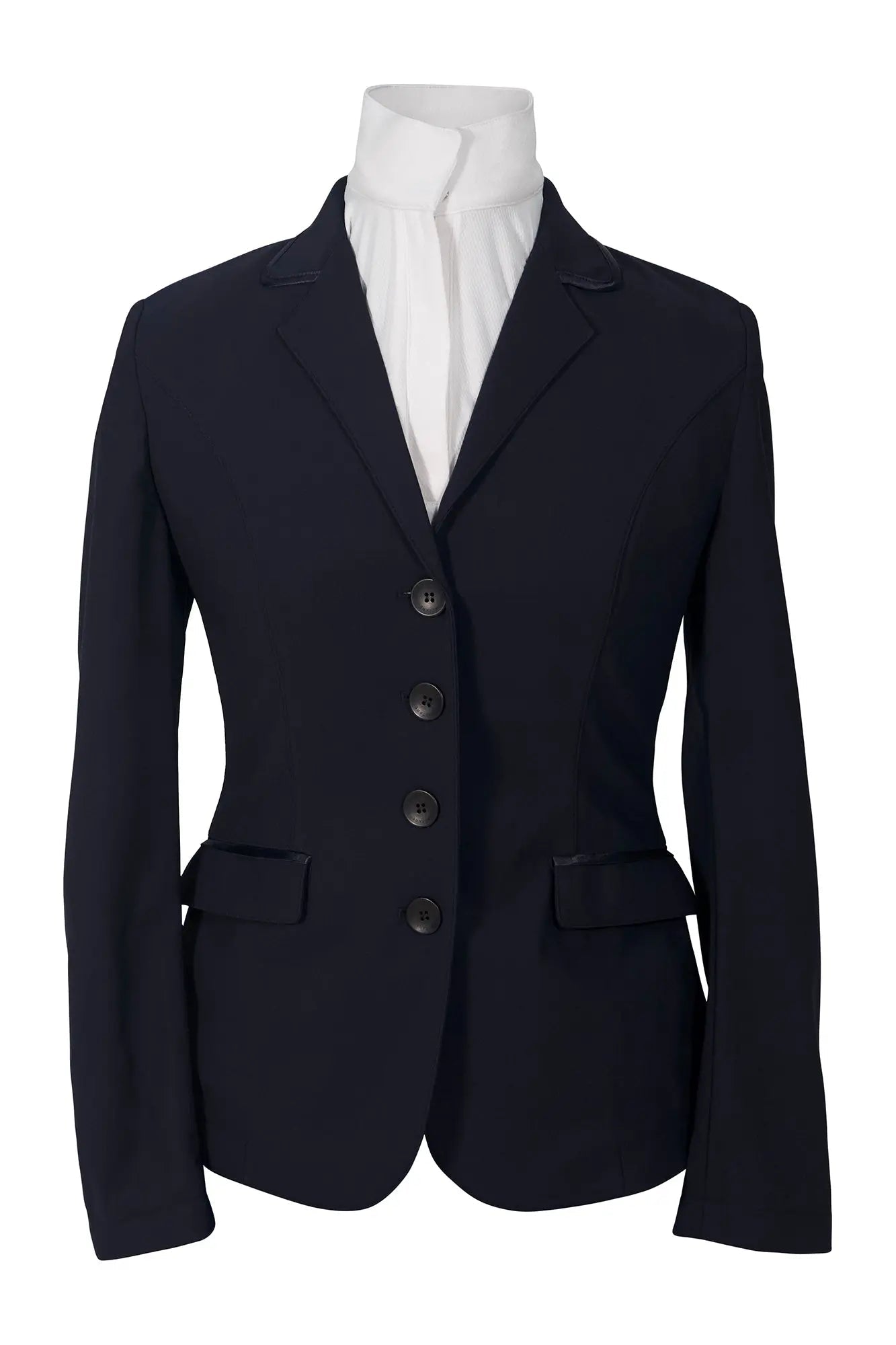 Grand Prix Saltare Dolce 4 Button Riding Show Jacket, Navy - Tampa Home & Garden Store