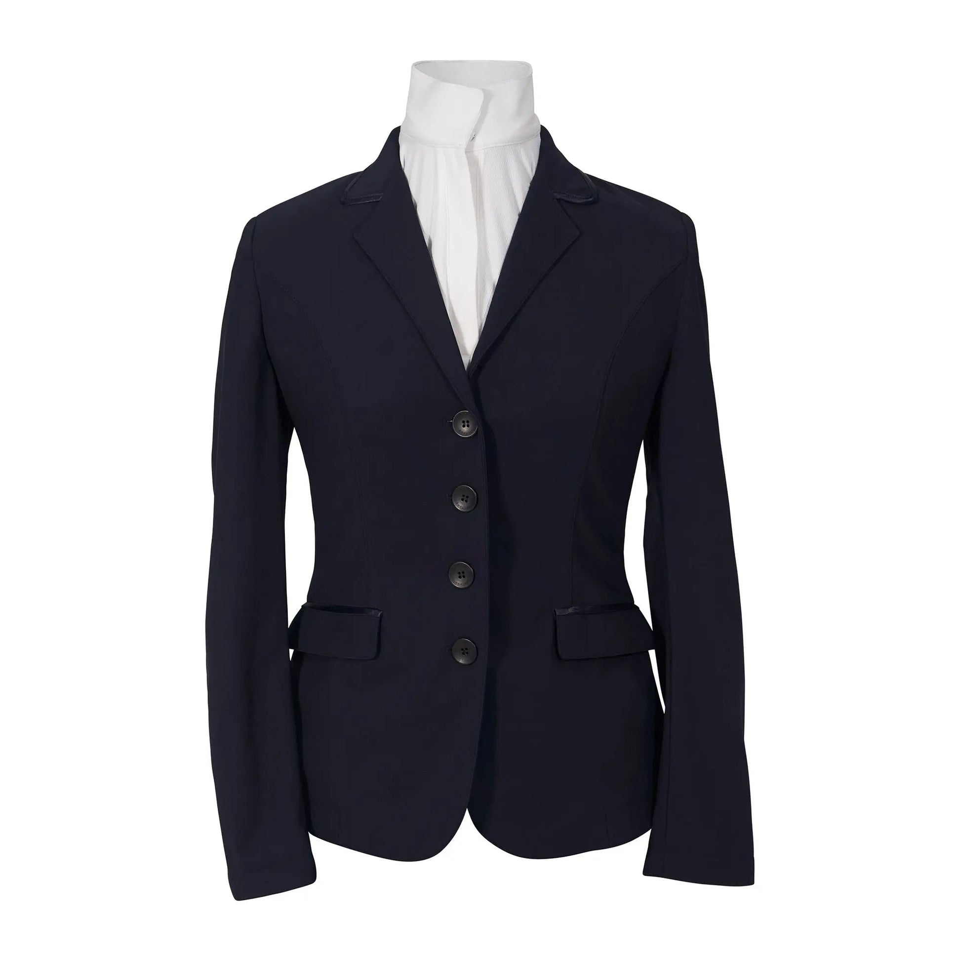 Grand Prix Saltare Dolce 4 Button Riding Show Jacket, Navy - Tampa Home & Garden Store