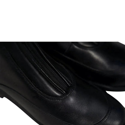 Grand Prix Saltare Milan paddock boots by Huntley Equestrian, black leather riding boots with zip closure on Tampa Home & Garden Store