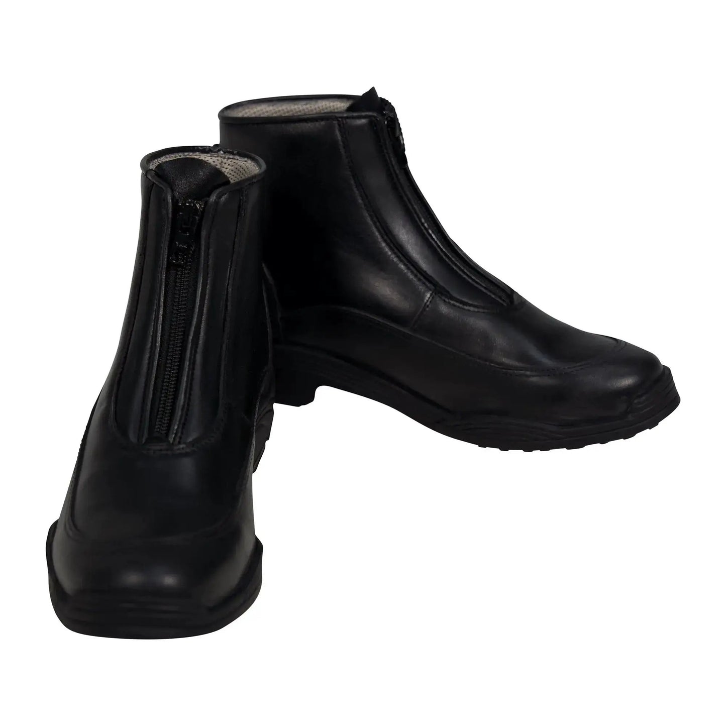 Grand Prix Saltare Milan paddock boots, Huntley Equestrian black leather ankle boots with zipper on Tampa Home & Garden Store
