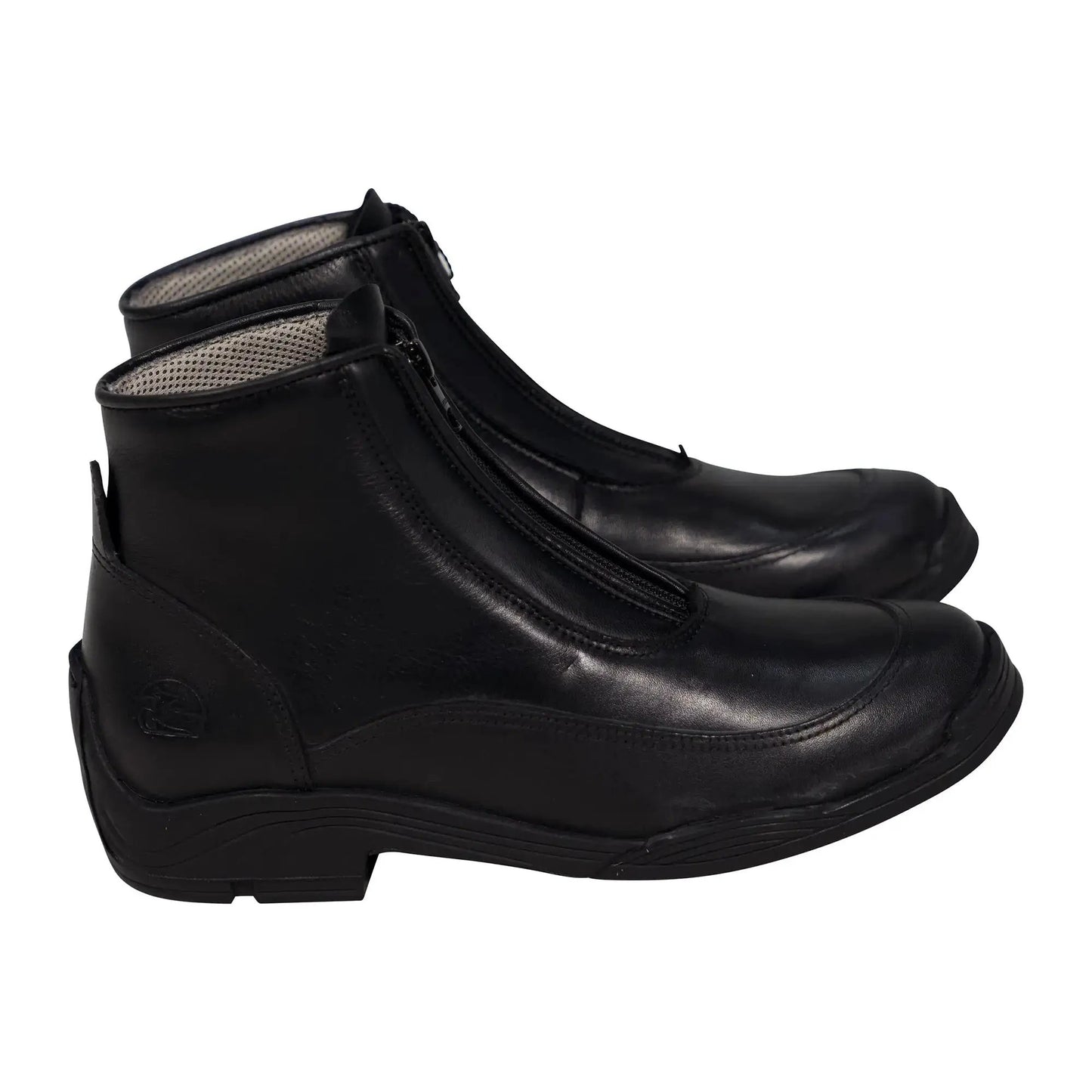 Grand Prix Saltare Milan paddock boots, black leather ankle boots with zip on Tampa Home & Garden Store