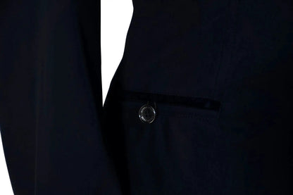 Grand Prix Saltare Premio 4-button navy riding show coat close-up with front metal button detail on Tampa Home & Garden Store