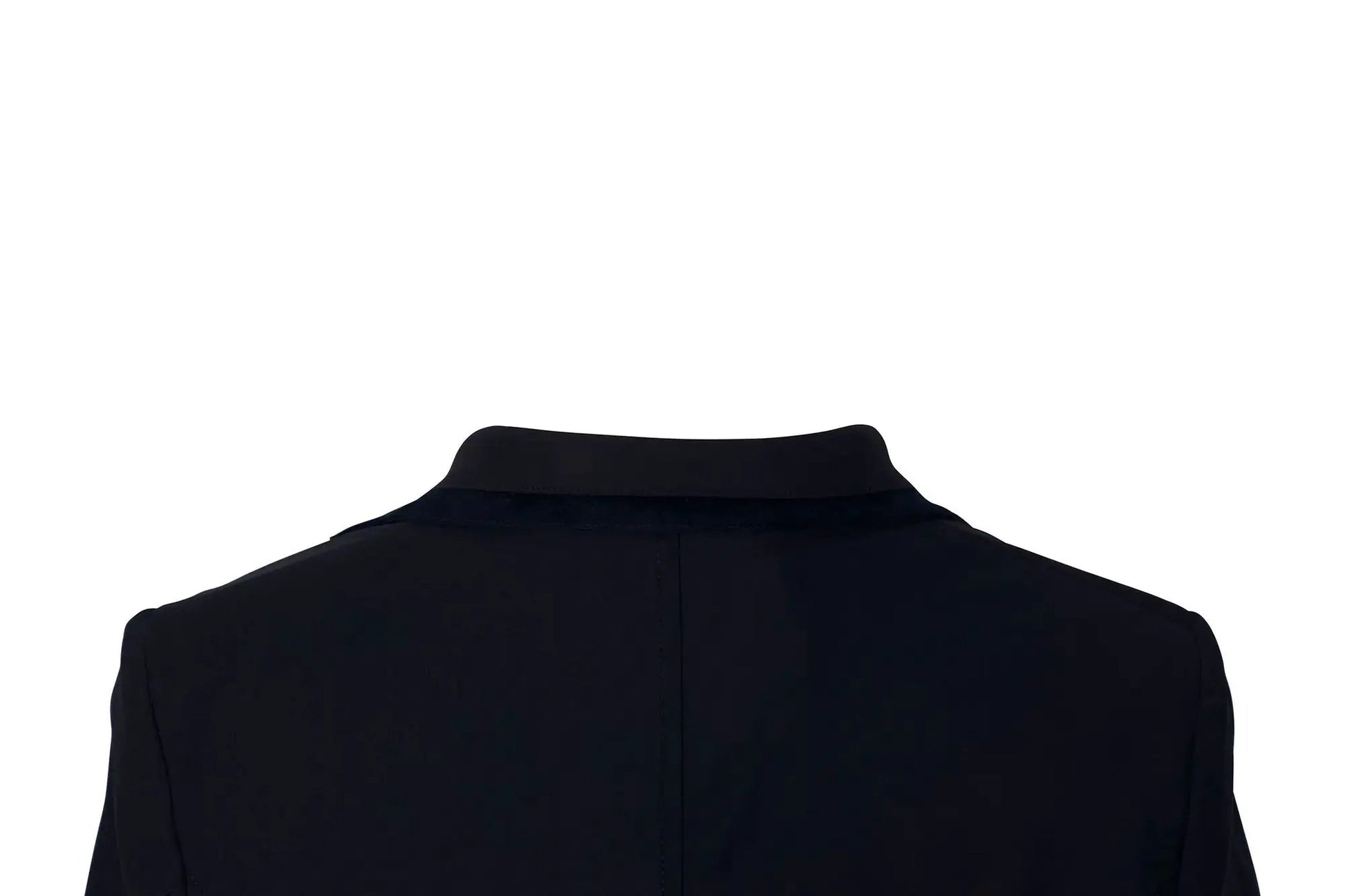 Grand Prix Saltare Premio 4-button riding show coat navy with navy collar back view Huntley Equestrian on Tampa Home & Garden Store