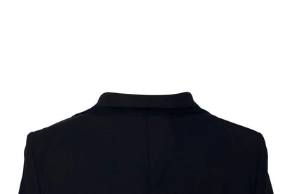 Grand Prix Saltare Premio 4-button riding show coat navy with navy collar back view Huntley Equestrian on Tampa Home & Garden Store
