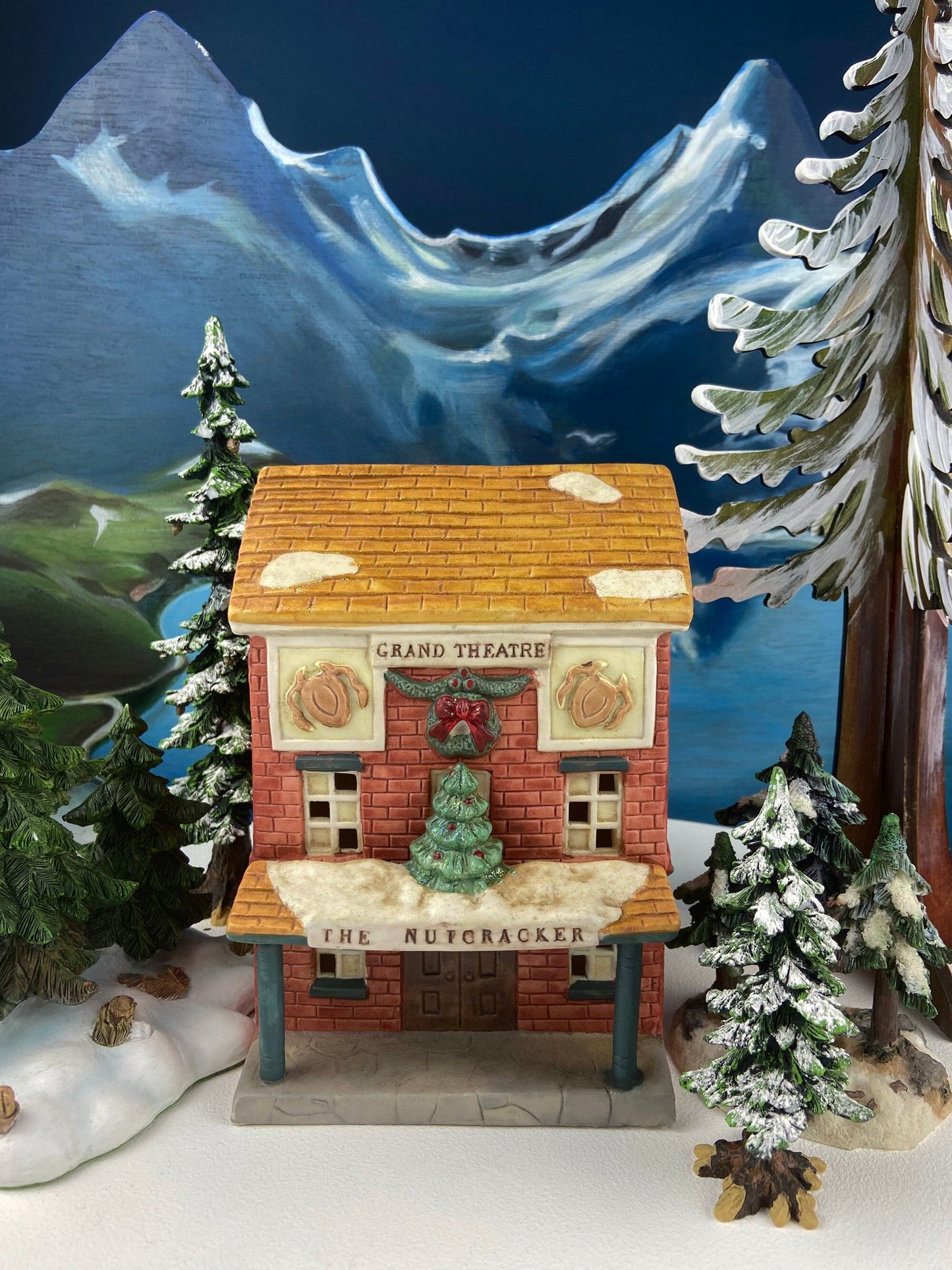 Grand Theater Nutcracker Christmas Village House. Illuminated Holiday Decor. Secular Holiday Decor. Kids Room. Store or Cafe Display. - Tampa Home & Garden Store