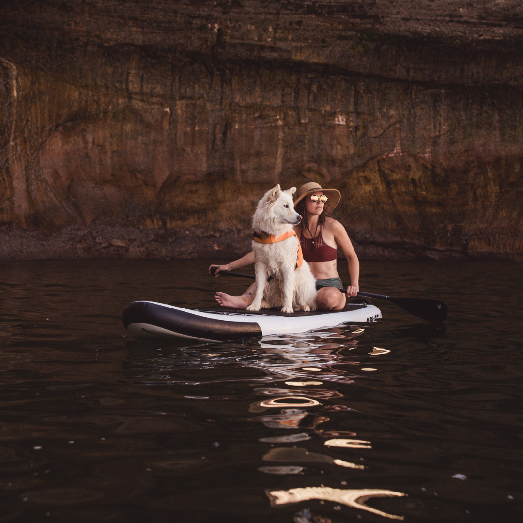 GrandSol Oasis Pack: 11' 4'' Inflatable Paddle Board + Paddle, Pump, Detachable Fin, & Carrying Case - Tampa Home & Garden Store