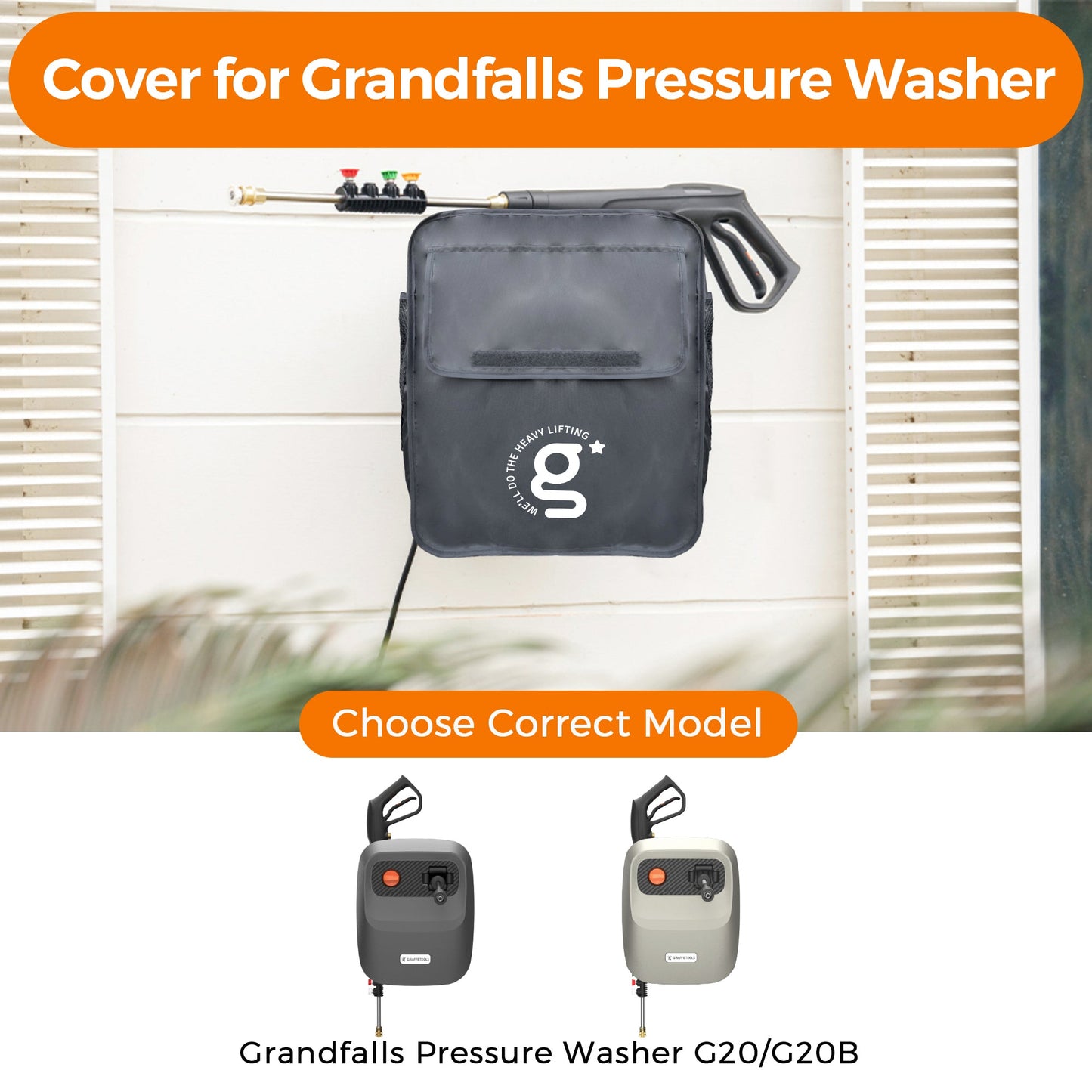 Grandfalls Retractable Pressure Washer G20 Cover - Tampa Home & Garden Store