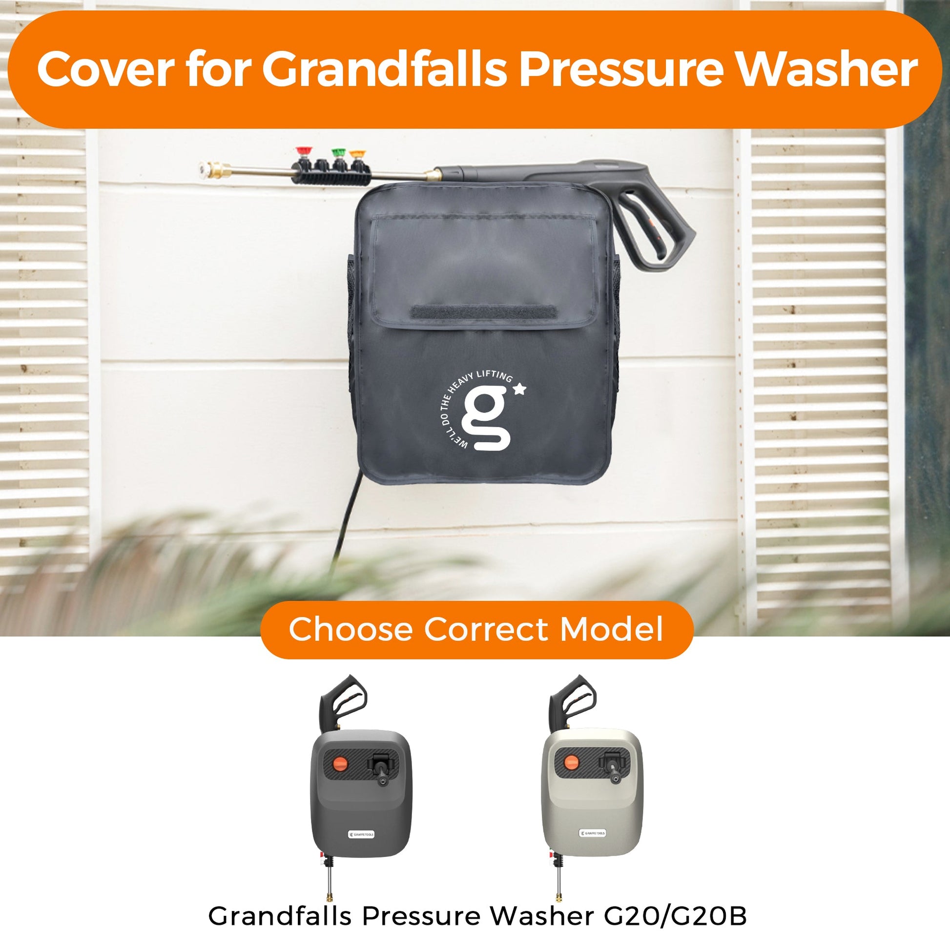 Grandfalls Retractable Pressure Washer G20 Cover - Tampa Home & Garden Store