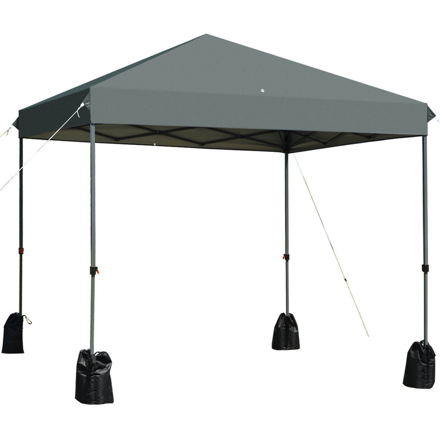 Carpa plegable para exteriores de 8'x8' con bolsa con ruedas - Azul