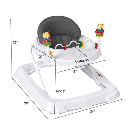 Adjustable Height Removable Folding Portable Baby Walker