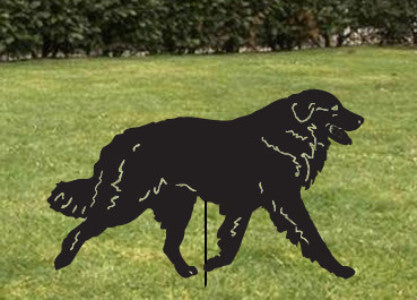 Great Pyrenees garden stake wall hanging black metal silhouette Rustica Ornamentals on Tampa Home & Garden Store