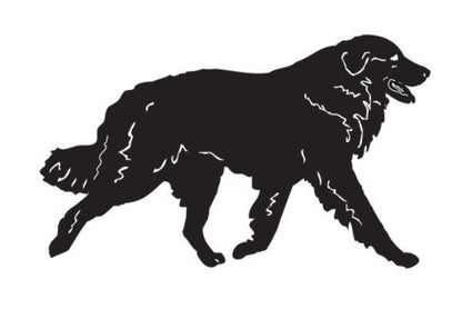 Great Pyrenees garden stake silhouette in black metal on Tampa Home & Garden Store