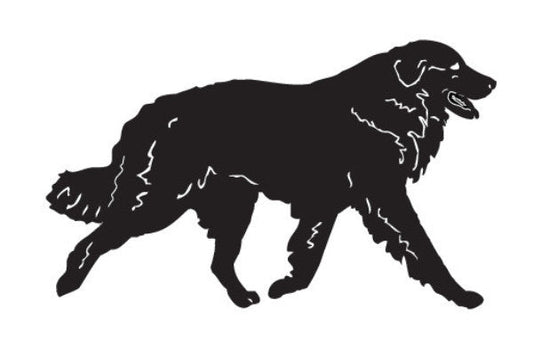 Great Pyrenees garden stake silhouette in black metal on Tampa Home & Garden Store