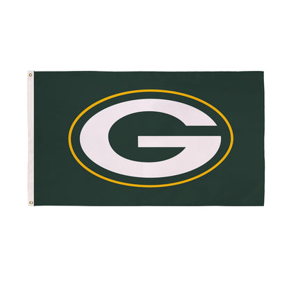 Green Bay Packers Single Sided Estate Flag with 2 Grommets, 3'x5' - Tampa Home & Garden Store