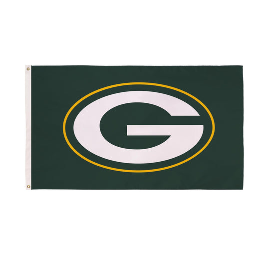 Green Bay Packers Single Sided Estate Flag with 2 Grommets, 3'x5' - Tampa Home & Garden Store