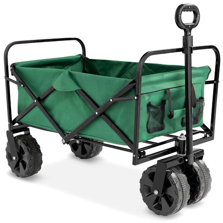 Green Heavy Duty Collapsible Multipurpose Indoor/Outdoor Utility Garden Cart - Tampa Home & Garden Store