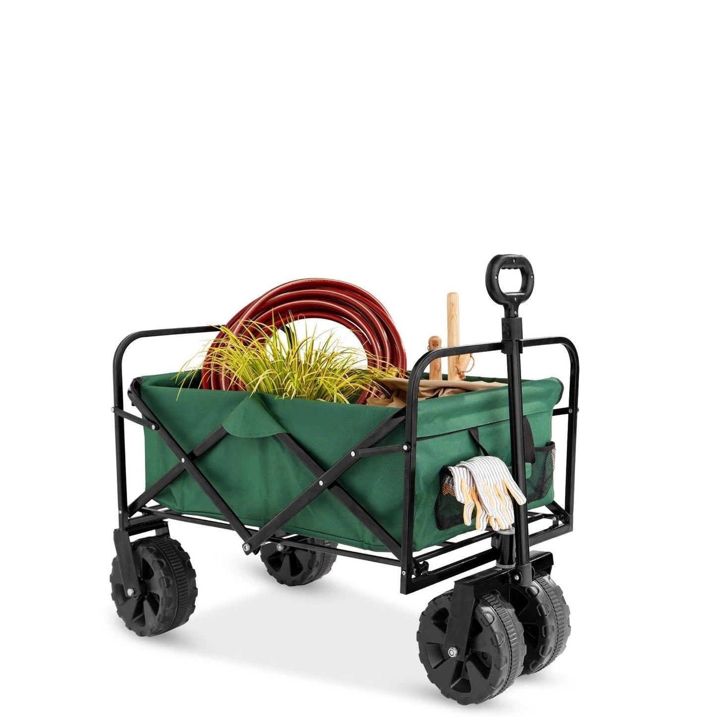 Green Heavy Duty Collapsible Multipurpose Indoor/Outdoor Utility Garden Cart - Tampa Home & Garden Store