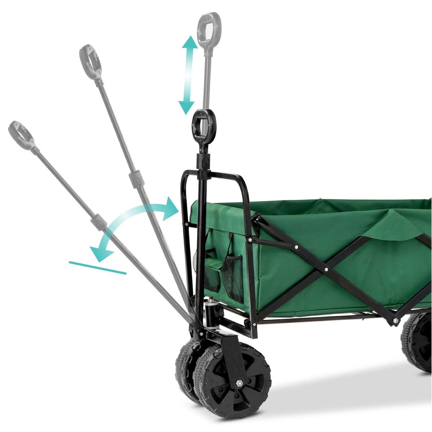 Green Heavy Duty Collapsible Multipurpose Indoor/Outdoor Utility Garden Cart - Tampa Home & Garden Store