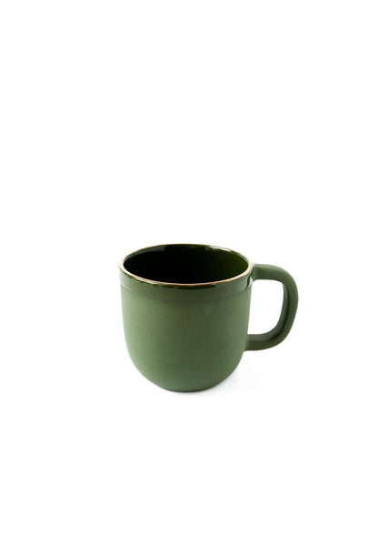 The Handmade Porcelain Gold Rim Coffee Mug